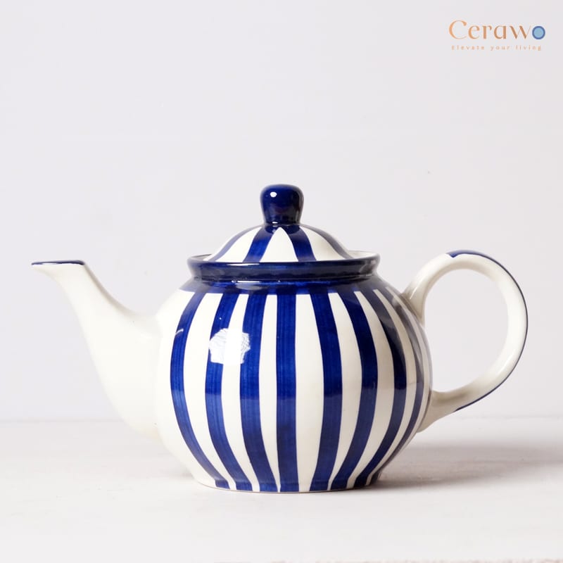 Blue and clearance white tea kettle